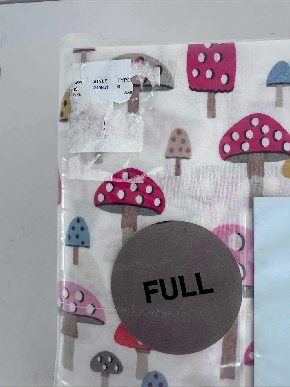 Cath Kidston Mushroom Print Sheet Set Full Size New